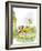 Ted, Ed, Caroll and the Trampoline - Turtle-Valeri Gorbachev-Framed Giclee Print