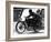 Ted Mellors Winning the Lightweight Tt Isle of Man Race, on a 1939 Benelli, 1939-null-Framed Photographic Print