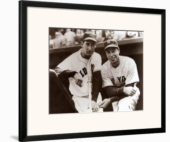 Ted Williams and Joe DiMaggio, 1951-null-Framed Art Print