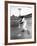 Ted Williams Taking a Swing During Batting Practice-Ralph Morse-Framed Premium Photographic Print