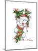 Teddy Bear in a Christmas Stocking-ZPR Int’L-Mounted Giclee Print