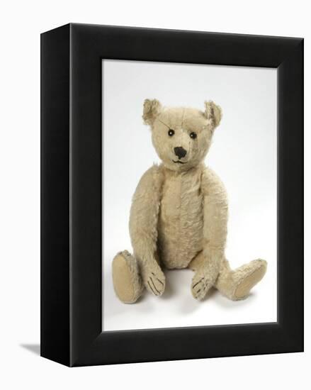 Teddy Bear in Yorkshire Cloth-null-Framed Premier Image Canvas