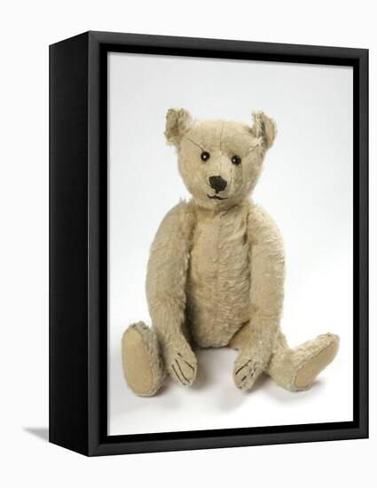 Teddy Bear in Yorkshire Cloth-null-Framed Premier Image Canvas