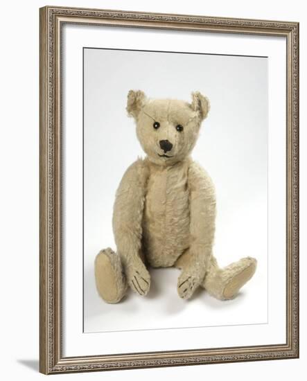 Teddy Bear in Yorkshire Cloth-null-Framed Photographic Print