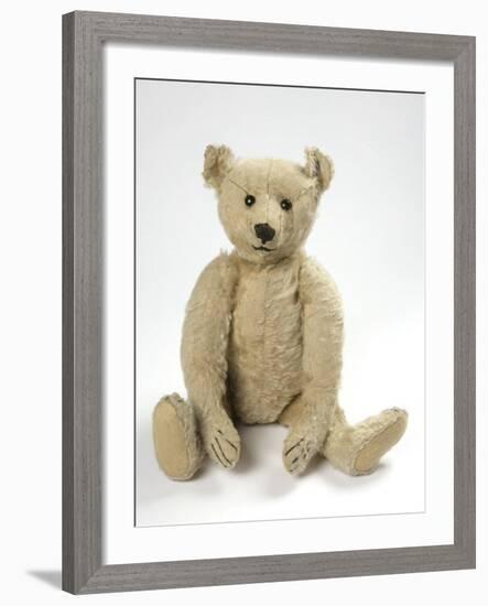 Teddy Bear in Yorkshire Cloth-null-Framed Photographic Print