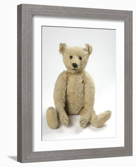 Teddy Bear in Yorkshire Cloth-null-Framed Photographic Print