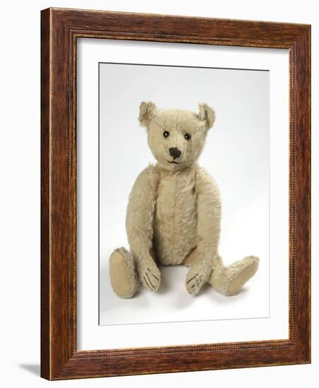 Teddy Bear in Yorkshire Cloth-null-Framed Photographic Print