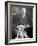 Teddy Bear Placed Before the Formal Portrait of Pres. Theodore Roosevelt-Nina Leen-Framed Photographic Print