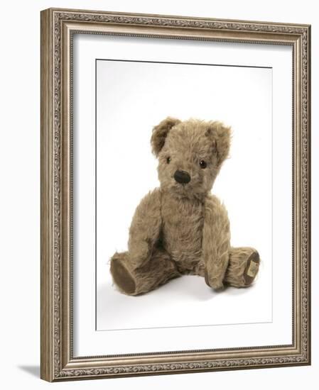 Teddy Bear, Stuffed and Sewn Mohair Plush-null-Framed Photographic Print