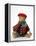 Teddy Bear Wearing Knitted Hat, Scarf, Jacket and Trousers-null-Framed Premier Image Canvas