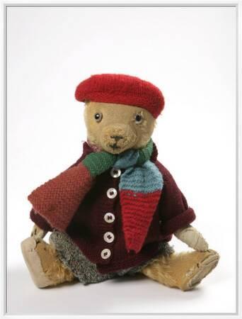 Teddy Bear Wearing Knitted Hat, Scarf, Jacket and Trousers' Photographic  Print