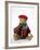 Teddy Bear Wearing Knitted Hat, Scarf, Jacket and Trousers-null-Framed Photographic Print