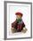 Teddy Bear Wearing Knitted Hat, Scarf, Jacket and Trousers-null-Framed Photographic Print