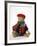 Teddy Bear Wearing Knitted Hat, Scarf, Jacket and Trousers-null-Framed Photographic Print