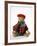 Teddy Bear Wearing Knitted Hat, Scarf, Jacket and Trousers-null-Framed Photographic Print