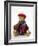 Teddy Bear Wearing Knitted Hat, Scarf, Jacket and Trousers-null-Framed Photographic Print