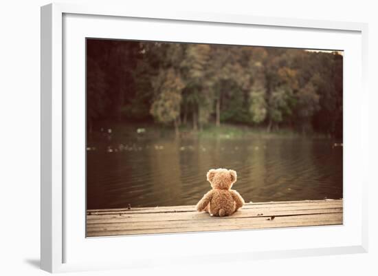 Teddy Bear-Creaturart Images-Framed Photographic Print