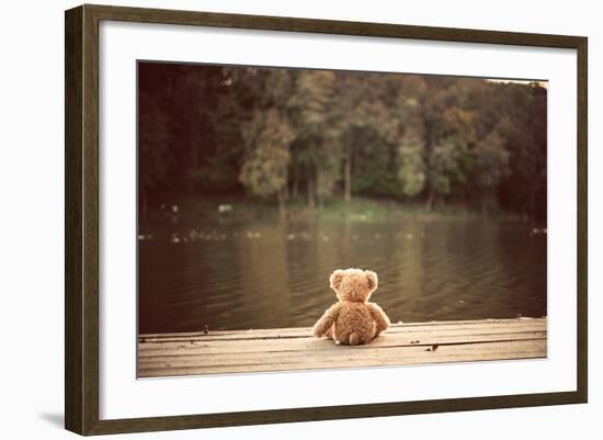 Teddy Bear-Creaturart Images-Framed Photographic Print