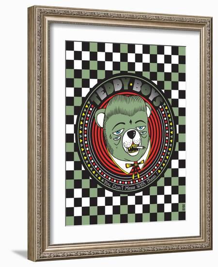 Teddy Boys - You don't mess with them !-KASHINK-Framed Art Print