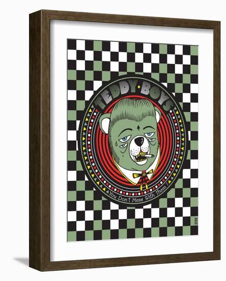 Teddy Boys - You don't mess with them !-KASHINK-Framed Art Print