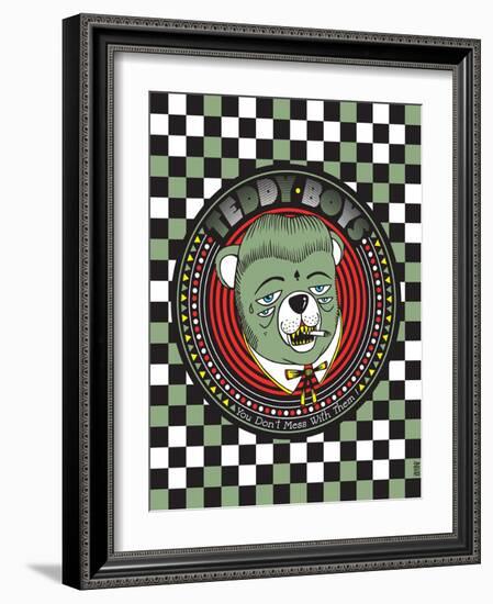 Teddy Boys - You don't mess with them !-KASHINK-Framed Art Print