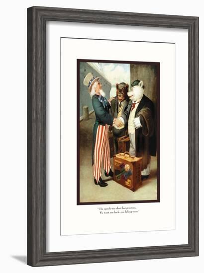 Teddy Roosevelt's Bears: You Belong to Us-R.k. Culver-Framed Art Print