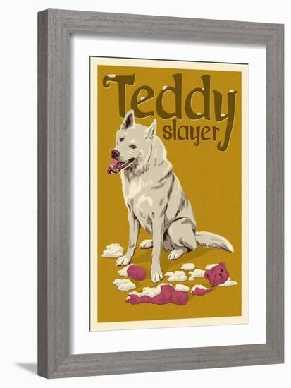 Teddy Slayer-Lantern Press-Framed Art Print