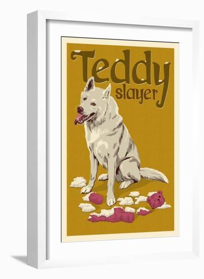 Teddy Slayer-Lantern Press-Framed Art Print