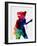 Teddybear Watercolor-Lora Feldman-Framed Art Print