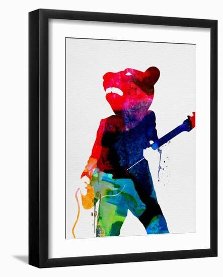 Teddybear Watercolor-Lora Feldman-Framed Art Print