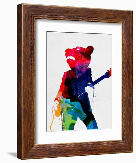 Teddybear Watercolor-Lora Feldman-Framed Art Print