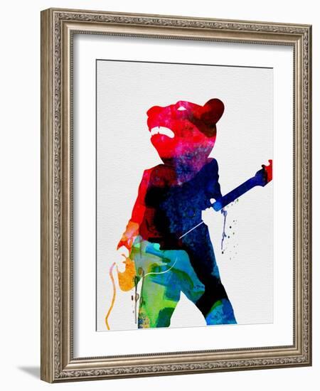 Teddybear Watercolor-Lora Feldman-Framed Art Print