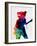 Teddybear Watercolor-Lora Feldman-Framed Art Print