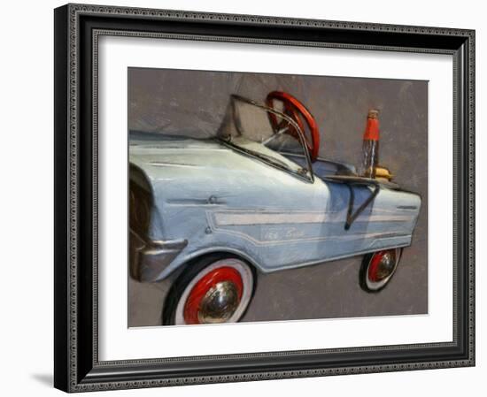 Tee Bird Pedal Car Angle-Michelle Calkins-Framed Art Print