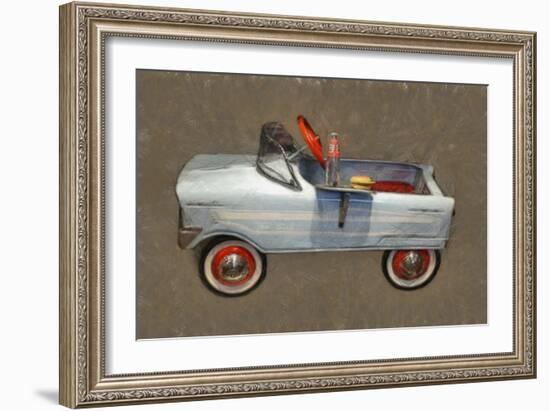 Tee Bird Pedal Car-Michelle Calkins-Framed Art Print