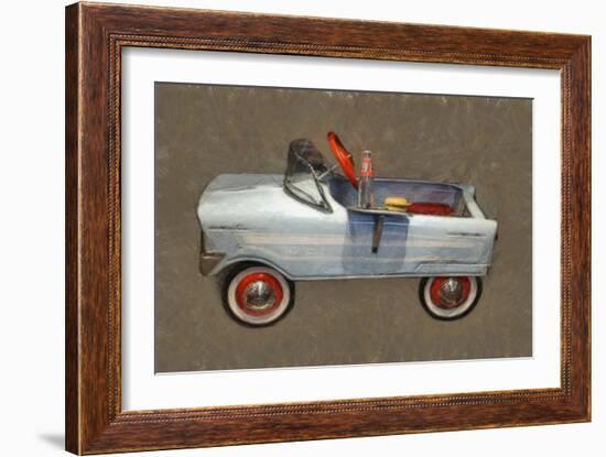 Tee Bird Pedal Car-Michelle Calkins-Framed Art Print