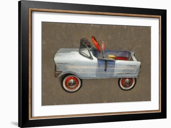 Tee Bird Pedal Car-Michelle Calkins-Framed Art Print