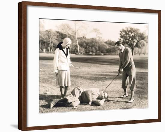 Teeing Off-null-Framed Photo