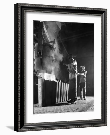 Teeming Iron in the Steel City, Sheffield, South Yorkshire, 1963-Michael Walters-Framed Photographic Print