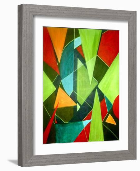 Teeming Triangles-Ruth Palmer-Framed Art Print