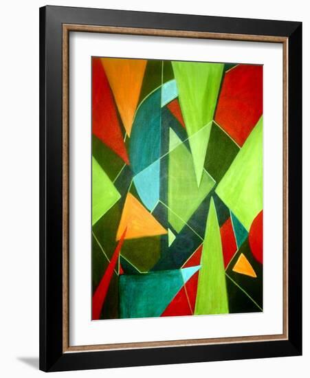 Teeming Triangles-Ruth Palmer-Framed Art Print