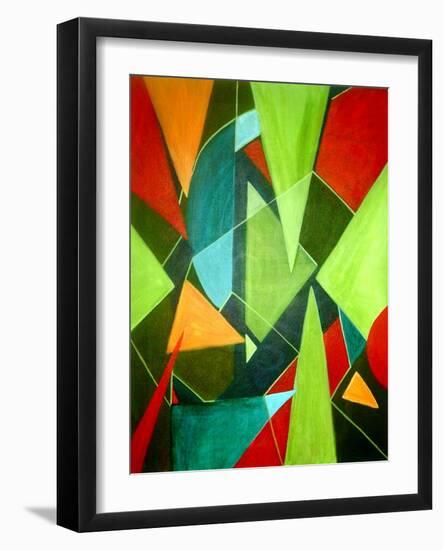 Teeming Triangles-Ruth Palmer-Framed Art Print