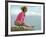 Teen Gymnast Cathy Rigby Performing on Balance Beam-John Dominis-Framed Premium Photographic Print