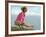 Teen Gymnast Cathy Rigby Performing on Balance Beam-John Dominis-Framed Premium Photographic Print