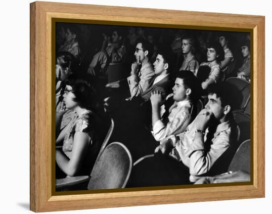 Teenage Audience Indoors at the Movies-Gordon Parks-Framed Premier Image Canvas