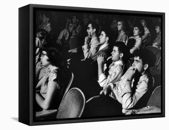 Teenage Audience Indoors at the Movies-Gordon Parks-Framed Premier Image Canvas