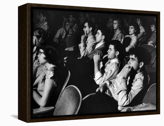 Teenage Audience Indoors at the Movies-Gordon Parks-Framed Premier Image Canvas