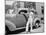 Teenage Boy Poses with the Family Car, Ca. 1940.-Kirn Vintage Stock-Mounted Photographic Print