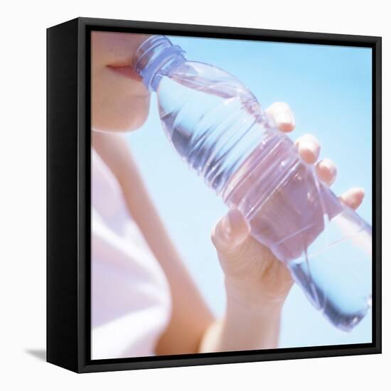 Teenage Girl Drinking Water-Cristina-Framed Premier Image Canvas