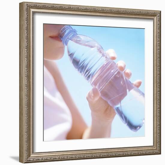 Teenage Girl Drinking Water-Cristina-Framed Premium Photographic Print